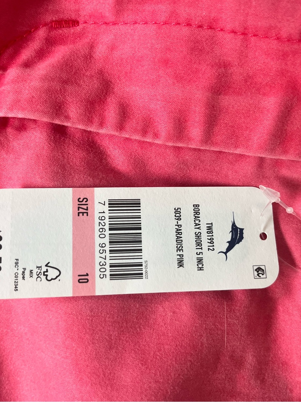 Tommy Bahama Borcay Women's Shorts, 5-inch inseam, size 10 - Paradise Pink - Picture 4 of 4